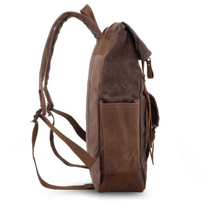 Vintage Oil Wax Waterproof Canvas Traveling Bag