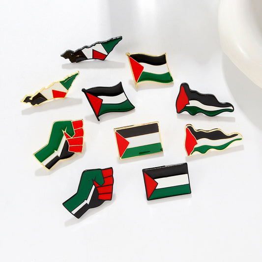 Spilla con Bandiera della Palestina, free Palestin