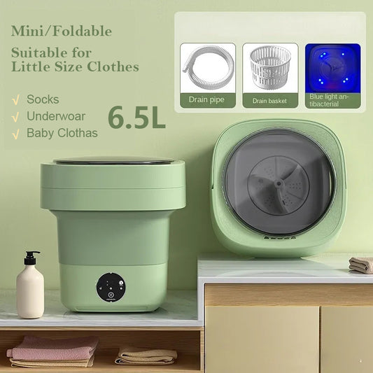 Mini lavatrice pieghevole, lavatrice portatile per calzini, biancheria intima e mutandine, grande capacità, 3 modelli con dispositivi di asciugatura centrifuga