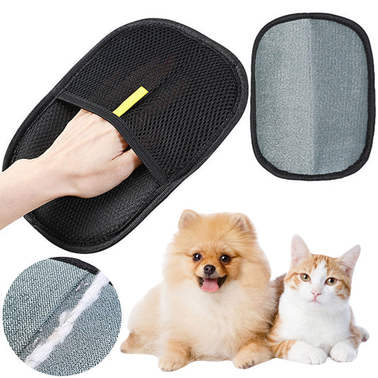 Guanto per la rimozione dei peli di animali, guanti per la rimozione dei peli di animali, guanto con spazzola per la rimozione del pelo per cani, gatti e conigli con peli lunghi, corti e ricci.